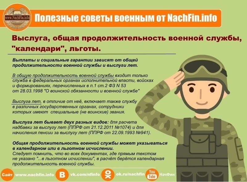 Что говорится в Положении о подсчете выслуги лет?