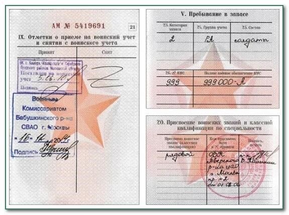 Понимание 1-й учетной группы в военном резерве